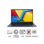 لاب توب اسوس فيفوبوك 15 X1502ZA-BQ007W، انتل كور i7-12700H، هارد NVMe SSD سعة 512 جيجا، رام 8 جيجا، شاشة مقاس 15.6 بوصة، بدقة FHD ومعدل تحديث 60 هرتز، كارت شاشة انتل UHD، ويندوز 11 - ازرق
