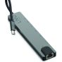 موزع USB فئة C 8 في 1 لينكيو- رمادي