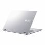 Asus VivoBook S14 Flip TN3402YA-LZ555W Laptop, AMD Ryzen 5 7430U, 512GB M.2 NVMe PCIe 3.0 SSD, 8GB RAM, 14 Inch, WUXGA, 60Hz, AMD Radeon Graphics, Windows 11 - Cool Silver with ASUS Pen SA200H-MPP1.51