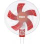 ATA Rawan Wall Fan, 16 Inch, White and Red- B1605