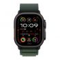 Apple Watch Ultra 2, 49mm, Black Titanium Case and Dark Green Alpine Small Strap - A2986