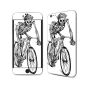 Lone Rider Skin for Iphone 6 Plus, White and Black