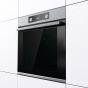 Gorenje Electric Built-in Oven with Grill, AirFry Function, 60 cm, 77 Liters, Black and Silver - BOS6737E09X