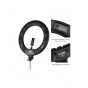 LED Ring Light with Phone Holder, Black and White - D7921UK-1-C