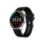 Smart GL 3 Plus Smart Watch - Silver Case and Black Strap