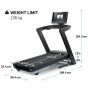 Entercise Commercial Treadmill, 135 KG, Black - 1250