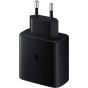 شاحن سامسونج، 45 وات، USB فئة C، اسود - EP-TA845XBEGWW مع كابل USB فئة C  الى USB فئة C، طول 1.8 متر - EP-DX310JBEGWW