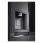LG No Frost Refrigerator with Inverter Motor, 635 Liters, Black - GC-X257CQHS