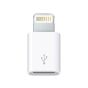 محول كيندكس لايتنينج ذكر الي مايكرو USB انثي لاجهزة ابل، ابيض - Kx1005