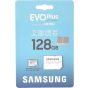 Samsung EVO Plus Micro SDXC Memory Card with Adapter, 128GB, White - MB-MC128KA