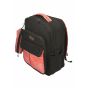 Gharibo Bags School Backpack With Pencil Case For Girls, Little Squares Pattern  - Black and Light Red