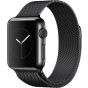 Band For Apple Watch Series 5 / SE / 6 Size 40mm Light Stainless Steel Milanese Loop Band from Smart Stuff - Black