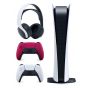 Sony PlayStation 5 Digital Edition, 16GB GDDR6 RAM, with 2 DualSense Wireless Controllers, and 3D Wireless Gaming Headset, White- PS5-DE-14
