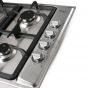 Kitchen Line Gas Built-in Hob, 60cm, 4 Burners, Stainless Steel - ZP.GN4014