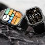 Kospet Tank M3 Smart Watch - Silver Case and Black Strap