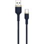 كابل USB-C ايكونز، 1 متر - كحلي وذهبي