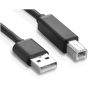 Keendex KX 2503 USB 2.0 Printer Cable Male to Male for Canon Epson HP ZJiang Label, 1.5 Meters - Black