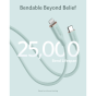كابل USB فئة C إلى لايتنينج انكر باورلاين III ، طوله 0.9 متر، اخضر - A8662661