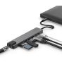 موزع USB فئة C 8 في 1 لينكيو- رمادي