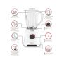 Moulinex Blendforce Blender with Attachments, 2 Liters, 800 Watt, White  - LM42X2EG