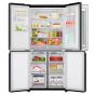 LG No Frost Refrigerator with Inverter Motor, 426 Liters, Black - GC-X22FTQKL