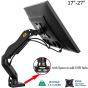 North Bayou F80 Monitor Stand, 17-27 Inch - Black