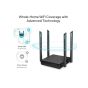 TP-Link AC1200 Dual Band Wi-Fi Router With 4 Antennas, 2.4 GHz, Black - Archer C64