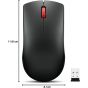 Lenovo LOQ Essential 15IAX9E - 83LK003TPS Gaming Laptop, Intel Core i7-12650HX, 512GB SSD, 16GB RAM, 15.6 FHD, IPS, NVIDIA GeForce RTX 4050 6GB, FREEDOS - Luna Grey with Lenovo WL150 Wireless Mouse, Black