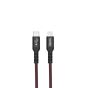 كابل USB-C إلى لايتينج سودا، 1 متر، اسود - SCA430