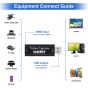 كارت التقاط فيديو وصوت ابكسوزو، 4K HDMI، منفذ USB 3.0 - اسود