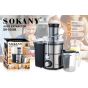 عصارة فواكه سوكاني، 1 لتر، 1200 وات، فضي -  SK-03009