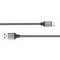 كابل لدنيو USB فئة A الي USB فئة C، طوله 1 متر، رمادي - LS441