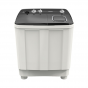 TORNADO Top Load Half Automatic Washing Machine, 12 Kg , White and Black - TMH-HS12C(WK)