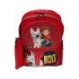 Gharibo Bags School Backpack With Pencil Case For Kids, Bolt Pattern - Red