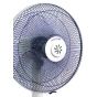 Fresh Romantic Table Fan, 18 Inch, White and Grey - 500004747