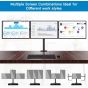 Huanuo Triple Arm Holder for 13 to 24 Inch Monitors, Black - HNCM3