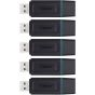 Kingston DataTraveler USB Flash Drive, 64GB, Pack of 5 Pieces, Black - ‎DTX/64GB