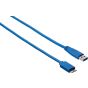كابل كيندكس USB فئة A الي USB3.0 مايكرو B، 1متر، ازرق - 1901