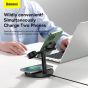 Baseus 3-in-1 Wireless Magnetic Charging Stand, 20 Watt, 1 USB-C Port, Black - WXTE000101​