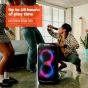JBL PartyBox Stage 320 Bluetooth Speaker with Telescopic Handle and Wheels, Black - JBLPBSTAGE320AM