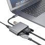 Bnoeo USB C to VGA HDMI Adapter, Black - UO-M001