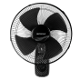 Sonai Wall Fan with Remote Control, 16 Inch, Black - Mar-1622