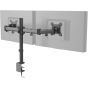 Hjh Office Dual Arm Holder for 13 to 27 Inch Monitors, Black - 802000