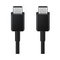 Samsung Wall Charger, 45 Watt, USB Type-C, Black - EP-TA895XBEGWW with USB Type-C to USB Type-C Cable, 1.8 Meters - EP-DX310JBEGWW