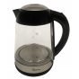 Home Electric Kettle, 1.7 Liters, 1850 Watt, Transparent and Black - TM1014