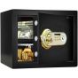 Safety Tech Biometric Fingerprint Safe Box, 30 Liters, Black and Gold - GN30 SFT3
