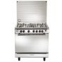 Universal Vulcan Gas Cooker, 5 Burners, Silver- 9605 VR