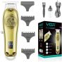 VGR Rechargeable Hair Trimmer, Wet and Dry, Gold- V-920