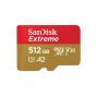 بطاقة ذاكرة مايكرو SD سانديسك اكستريم، 512 جيجا - احمر وذهبي - SDSQXAV-512G-GN6MN