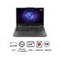 لاب توب جيمنج لينوفو LOQ 15IRX9، انتل كور i5-13450HX، هارد 512 جيجا SSD، رام 24 جيجا، شاشة IPS مقاس 15.6 بوصة FHD، بمعدل تحديث 144 هرتز، كارت شاشة انفيديا جي فورس RTX 3050 بسعة 6 جيجا GDDR6، فري دوس - رمادي لونا